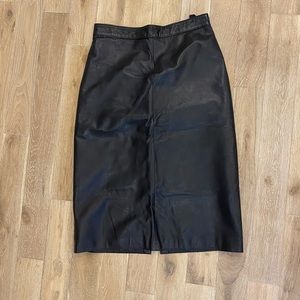 Leather skirt